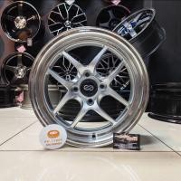 ราคา [4 ชิ้น] ขอบกีฬาใหม่ 15 นิ้ว CPS2 15X6.5JJ ET40 4H100 Hyper Silver & Polish (51656052574)