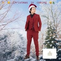 ราคา Danieli Suit สูทเด็ก สีแดง เบอร์กันดี ชุดออกงานเด็ก 1-20 ปี สูทเด็กเล็ก สูทเด็กโต สูทพ่อลูก สลิมฟิต เอวยืดปรับระดับ (7543049927)