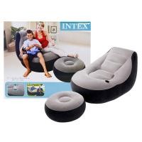 ราคา โซฟาเป่าลม ULTRA LOUNGE SOFA พร้อมสตูวางขาและที่วางแก้ว รุ่นสุดฮิตและขายดีที่สุดของ INTEX (785822453)