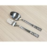 ราคา ช้อนส้อม ช้อน สแตนเลส จาร์กัว ลายโรสแมรี่ spoon jaguar (2263187120)