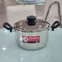 ราคา ตราหัวม้าลาย หม้อหุงต้ม Tiger 22 ซม รุ่น 160208 หัวม้าลาย หม้อต้มสแตนเลส หม้อทำอาหาร หม้อสองหู หม้อหัวม้าลาย (43318628306)