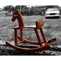 ราคา ม้าโยก ไม้สัก สำหรับเด็ก (8872914758)