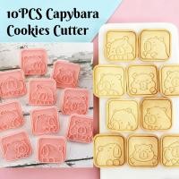 ราคา 10 ชิ้นเครื่องตัดคุกกี้มินิแม่พิมพ์คุกกี้ชุด Capybara Mould Capipala คุกกี้ Acuan Aciskut Raya (50352123158)