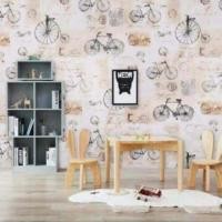 ราคา วอลเปเปอร์ สติ๊กเกอร์ติดผนัง มีกาวในตัว ติดเองได้ (1487729883)