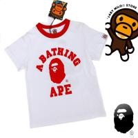ราคา พรีเมี่ยม 1:1 AAPE A BATHING APE BAPE Baby Milo Kids Unisex Special Limited Logo Printing Tshirt (48604621444)