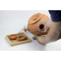 ราคา ชุดกาน้ำดินเผา หม้อต้มยา หม้อตุ๋นยา หม้อยาไทย หม้อต้มน้ำโบราณ พร้อมถ้วย ดินเผา 2 ใบ (23086822236)