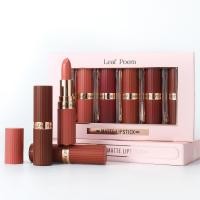 ราคา ชุดลิปสติกเนื้อแมตต์บทกวี RD Leaf poem matte lipstick SET ของขวัญคริสต์มาส การให้ของขวัญ Christmas gifts, giving gifts. (46051007035)