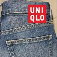 ราคา UNIQLO SLIM ยีนส์ฟอกริมแดง มือสองสภาพดี (29030703597)