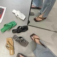 ราคา ❤️รองเท้าแตะหูหนีบ พื้นโฟม ส้นสูง เรียบ สวย น้ำหนักเบา ใส่สบาย. (27227394767)