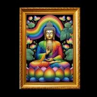 ราคา พระยูไล พระพุทธเจ้า ดอกบัวมหาจักรพรรดิ มงคล ของขวัญ รูปพร้อมกรอบรูปบูชา (25585132475)