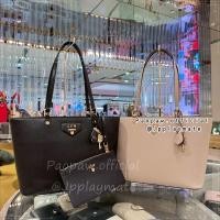 ราคา LYN กระเป๋าสะพาย LYN รุ่น CARINA TOTE L แท้จากชอป พร้อมอุปกรณ์ (24026843759)