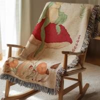 ราคา ผ้าห่มพู่ไหมพรม-ทอลายเห็ดกบ (43028542179)