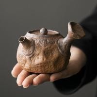 ราคา หม้อจับด้านข้างเครื่องปั้นดินเผาเนื้อหยาบชุดน้ำชากังฟูทำด้วยมือเซรามิกย้อนยุคสไตล์ญี่ปุ่นโบราณ (29106718390)