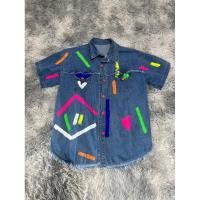 ราคา เสื้อยีนส์ผ้านิ่มเพ้นท์ลาย (17197959187)