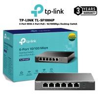 ราคา SWITCH HUB (สวิตซ์ฮับ) TP-LINK (TL-SF1006P) 6-Port 10/100Mbps Desktop PoE Switch with 4-Port PoE+ (17784080364)