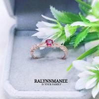 ราคา RP022 แหวนพลอยโกเมนแท้ ( Natural Garnet ) ตัวเรือนเงินแท้ 925 ชุบทองคำขาว,ชุบทอง,ชุบพิงค์โกลด์ งานสั่งทำ (28031260385)