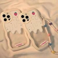 ราคา 1022 -พร้อมส่งในไทย-เคส ซิลิโคน กันกล้อง ลายสตอเบอรี่บิงซู ขอบหยักมอสเตอร์ กันตกกระแทกดี TPU นิ่ม (22304297639)