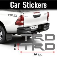 ราคา งานตัด TRD สติ๊กเกอร์ติดรถกระบะ TOYOTA สติ๊กเกอร์ติดรถ สติ๊กเกอร์ติดข้างรถ ลายติดรถTRD วีโก้ HILUX VIGO สีเทา รถแต่งซิ่ง (1813485621)