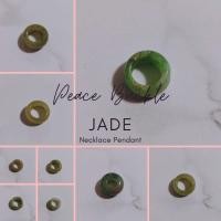 ราคา หยกธรรมชาติหยกโดนัทรูปร่างสันติภาพหัวเข็มขัดจี้ธรรมชาติเจ้าของหัวใจหัวใจหวาน平安环 吊จี้ (42426897612)