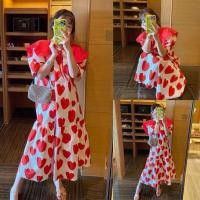 ราคา ❤️Heart DRESS ❤️ งานป้าย YPY ❤เดรสยาวลายหัวใจสีแดง (13427790582)