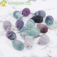 ราคา SOMEDAYZL ตุ๊กตาเม่น Healing Stone แกะสลัก Rainbow Fluorite (44756312628)