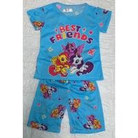 ราคา C&K ชุดนอนเด็กแขนสั้นขาสั้น เนื้อผ้านิ่มสวมใส่สบาย ลายโพนี่ ชุดเสื้อ+กางเกงใส่นอนใส่เล่นตามต้องการ No.1017 (10211471290)