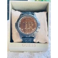 ราคา GUESS Men's Charge Black Silicone Quartz Fashion Watch แท้ (24197759018)