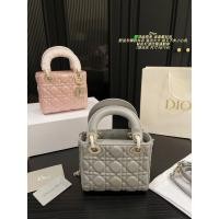 ราคา DIOR Lady Diana กระเป๋าสะพายข้างทรง Messenger ขนาดมินิ สีเทา (57904314631)