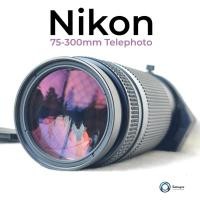 ราคา เลนส์ออโต้ Nikon AF Nikkor 75-300mm f4.5-5.6 Zoom Lens Telephoto Nikon F Mount (28215540942)