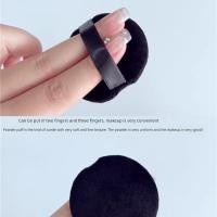 ราคา พัฟ พัพแต่งหน้า บริการแก้ไขเครื่องสําอาง!Super Soft Black Flocking Puff Pressed Powder Puff Loose Powder Fixing Sponge Beauty Egg (40877602548)