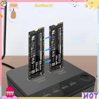 ราคา M.2 SATA/NVMe Dual-Bay Docking Station Duplicator Data Transmission M.2 SSD Duplicator M.2 Mudr Reading for Store Data [Sunburst11.th] (44604347225)