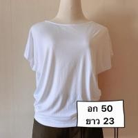 ราคา เสื้อเบลาส์ เสื้อแขนสั้นผู้หญิง แบรนด์ Uniqlo มือสอง (E0001) (48754678855)