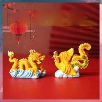 ราคา ตุ๊กตาฟีนิกซ์มังกรฮวงจุ้ยจีน, ปีรูปปั้นมังกรราศีสัตว์สําหรับปีใหม่มินิภูมิทัศน์ของขวัญ (26626489102)