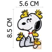 ราคา ตัวติดเสื้อ ตัวรีดเสื้อ อาร์ม Armpatch งานปักผ้า ลายการ์ตูน Snoopy สนูปี้ สนูปปี้ (6551172773)
