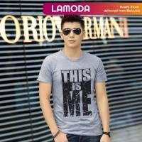 ราคา [S-5XL][Lamoda]THIS IS ME Men Clothing Shirts Short Sleeved (50106103455)