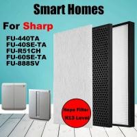 ราคา (พร้อมส่ง) แผ่นกรองคาร์บอน Hepa สําหรับเครื่องฟอกอากาศ Sharp FU-440TA FU-40SE-TA FU-R51CH FU-60SE-TA FU-888SV (19575950303)