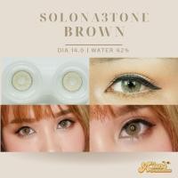 ราคา คอนแทคเลนส์รายเดือน | Solona3tone brown (21171944829)