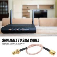 ราคา SMA Male to SMA Female Nut Bulkhead Crimp RG316 Coax Cable Jumper Pigtail 15 ซม. (51806149692)