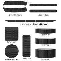 ราคา ❤ 3M Black Reflective Sticker Diamond Grade Adhesive Safety Mark Warning Tape Bike Automobiles Mo (24432694292)