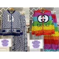 ราคา ชุดเซ็ทเสื้อคลุม ไซด์ใหญ่ มี ซิปกางเกงขายาว งานป้ายใส่สบาย และหรูหรา ผ้าไม่ต้องรีด ใส่ได้ หญิงและชาย (26892882631)