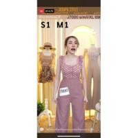ราคา จั้มยาวระบายสีชมพูกะปิร้านjidapaส่งฟรี (17340301940)