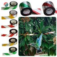 ราคา EMERAY 50M/100M/300M Bird Repellent Ribbon, เทปป้องกันนกอเนกประสงค์สะท้อนแสงสองด้าน, Creative กระพริบแขวนกาวฟรี Bird Scare เทปสัตว์เล็ก (51403871863)