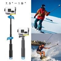 ราคา 19-49cm Portable Selfie Stick Extendable Monopod for Sony Action Camera HDR-AS100V AS300R AS50 AS200V X3000R AEE (19749187416)