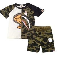 ราคา ชุดเด็กผู้ชาย 1-5 ปี BAPE ARMY MOTIF ชุดเด็กสุดเท่ล่าสุด (23525010447)