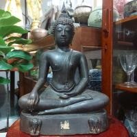 ราคา พระบูชาเก่าๆ พระพุทธรูปสุโขทัย วัดช้างล้อม จ.สุโขทัย ปี 2514 หน้าตัก 9 นิ้ว สูง 15 นิ้วผิวหิ้งๆ ดินไทยค่ะ สวยดีค่ะ (25208382317)