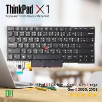 ราคา คีย์บอร์ด LENOVO ThinkPad X1 Carbon Gen 7 20QD, X1 Carbon Gen 8 (2020), X1 Yoga Gen 5 | อะไหล่ OEM คุณภาพ (41661450369)