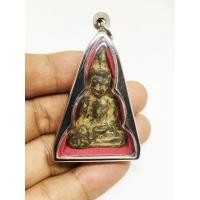 ราคา -3- พระท่ากระดาน เนื้อตะกั่วสนิมแดง กรุวัดเหนือ กาญจนบุรี พร้อมเลี่ยมกรอบสแตนเลสแท้ 789 (48353700849)