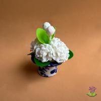 ราคา พานมะลิ ช่อมะลิ (เซ็ตพานของไหว้) ดอกไม้ ดอกมะลิ งานดินปั้น ขนาดเล็ก (29001561668)