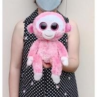 ราคา ตุ๊กตาลิงทีวาย ตาโต ก้นถ่วง ปี 2014 Ty Ruby the Pink Monkey ขนาด 12 นิ้ว ป้าย ty (18753073024)