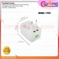 ราคา Universal Adaptor Adapter Travel EU AU UK US Plug in ปลั๊กไฟฟ้า - CW2K (51351566806)